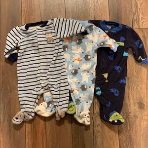 Multi-Pack Fleece Footed Onsies